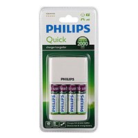 Philips Quick Charger [SCB2491WB/12] + 4AA RTUx2000 mAh with micro USB port (4/648)